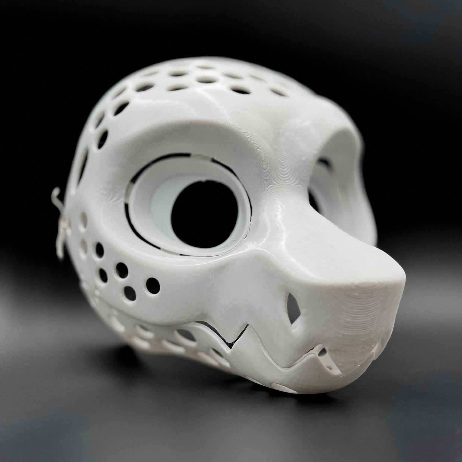 Wickerbeast  3D Printed Fursuit Head Base