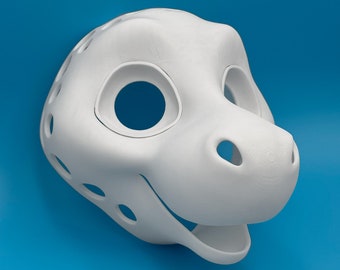 Niederländischer Engeldrache 3D-gedruckter Fursuit-Kopfrohling, DIY-Furry-Cosplay-Maske