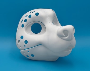 Wolf 3D Printed Fursuit Head Base