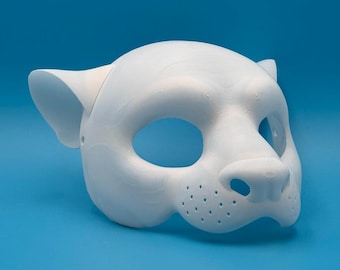 Otter Therian Mask Base with Ears, 3D Printed PETG, DIY Furry Cosplay