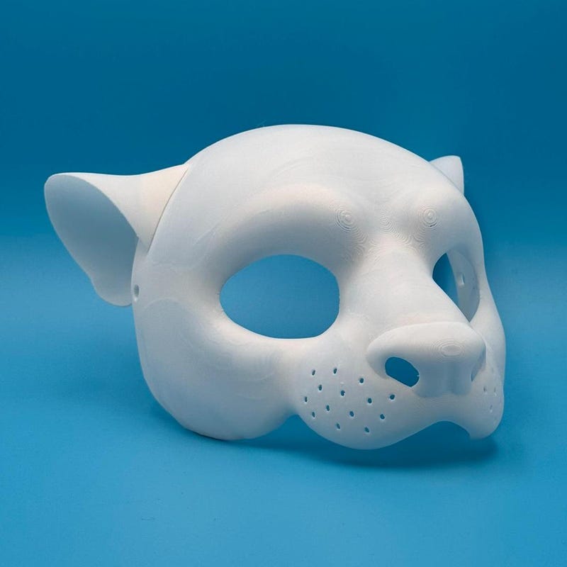 Snow Leopard Therian Mask - Etsy