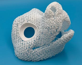 Canine 3D Printed Foaming TPU Fursuit Head Base - flexible, soft