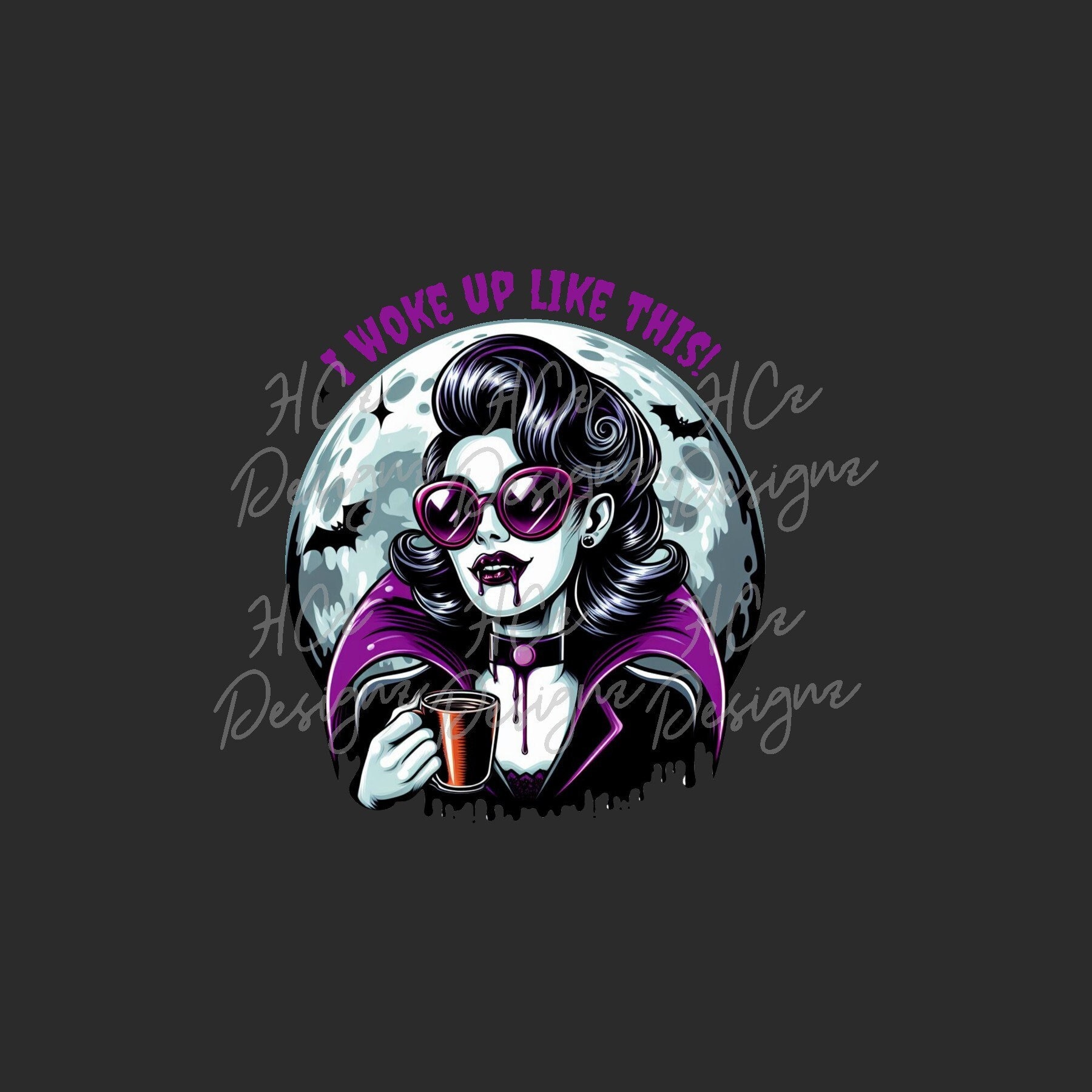 I Woke up Like This Png Vampire Png Ghoul Gals Ghoul Brew - Etsy