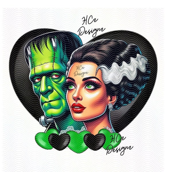 Frankenstein valentine png, Horror Valentine png, Monster Love