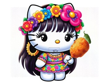 Kitty Fiesta PNG Kawaii Kitty png Cute Kitty San Antonio Fiesta