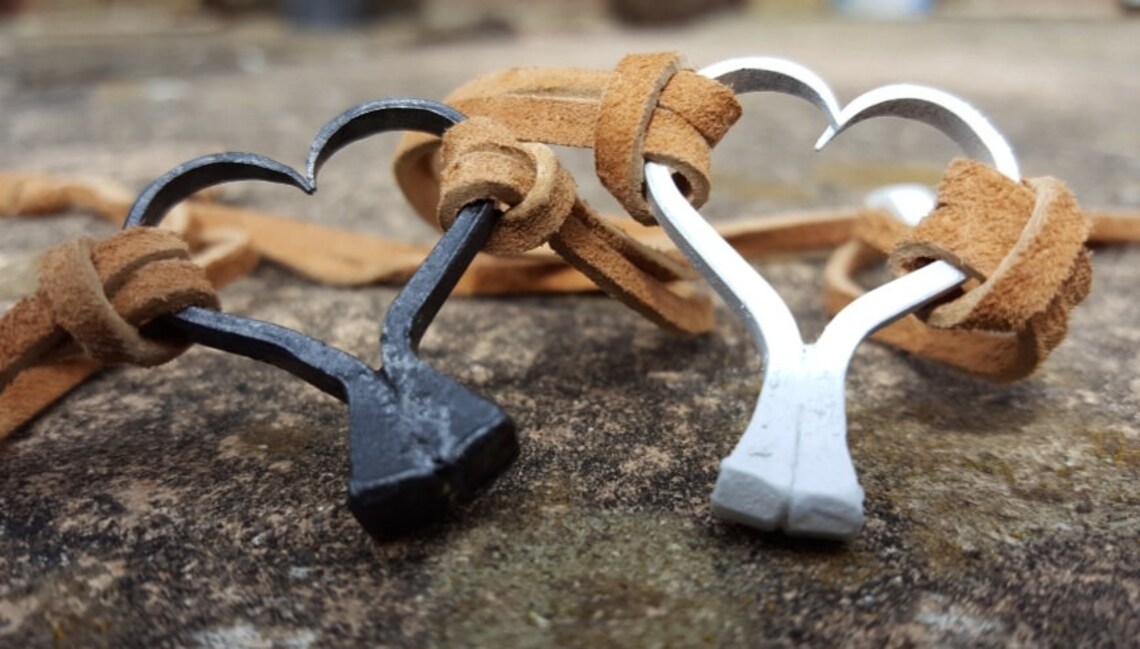 Horseshoe Nail Heart Bracelet Etsy