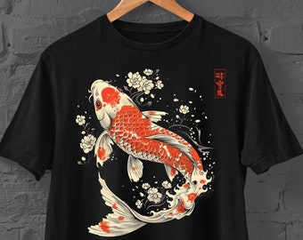Japanese Koi Fish T-Shirt | Japanese Tshirt | Japanese Fish Tshirt | Anime Tshirt | Kawaii Tshirt | Harajuku | Cute Fish Tshirt |Fish Tshirt