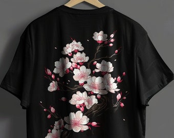 Sakura Branch Shirt | Harajuku | Japanese Streetwear | Plum Blossom T-Shirt | Y2K Top | Anime Shirt | Japanese Flower Tshirt|Japanese Shirt