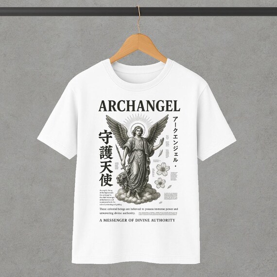 Tシャツ・カットソー [tensishop] records of ancient angels Japanese Angel T-shirt | Urban Japan Tshirt | Vintage Japan