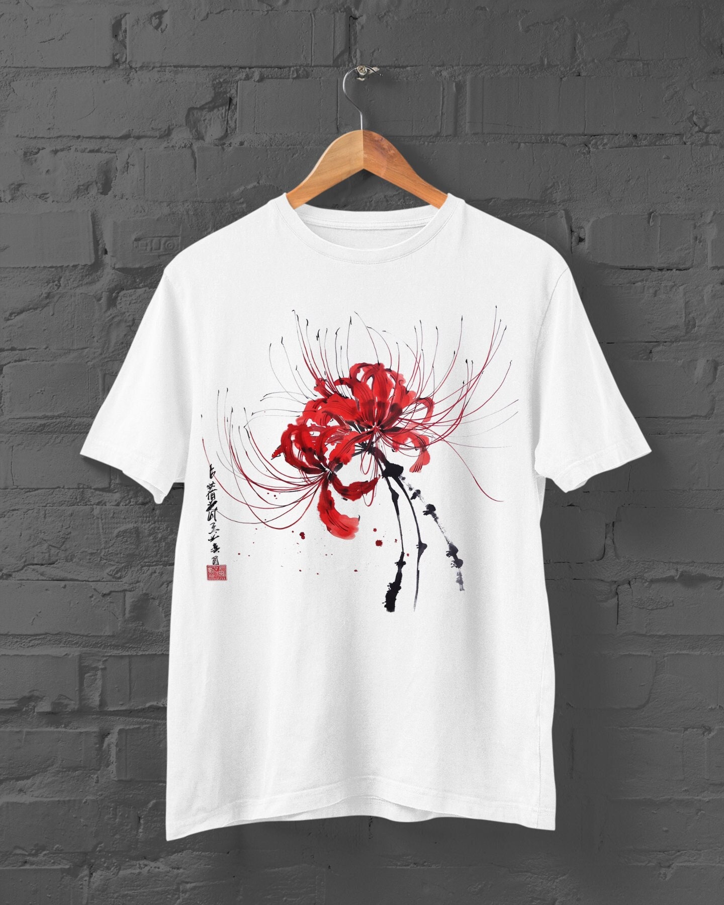 JVKE Tシャツ FLOWERS White Tee サイズ L Flowers T-Shirt | Japan Aesthetic T-Shirt