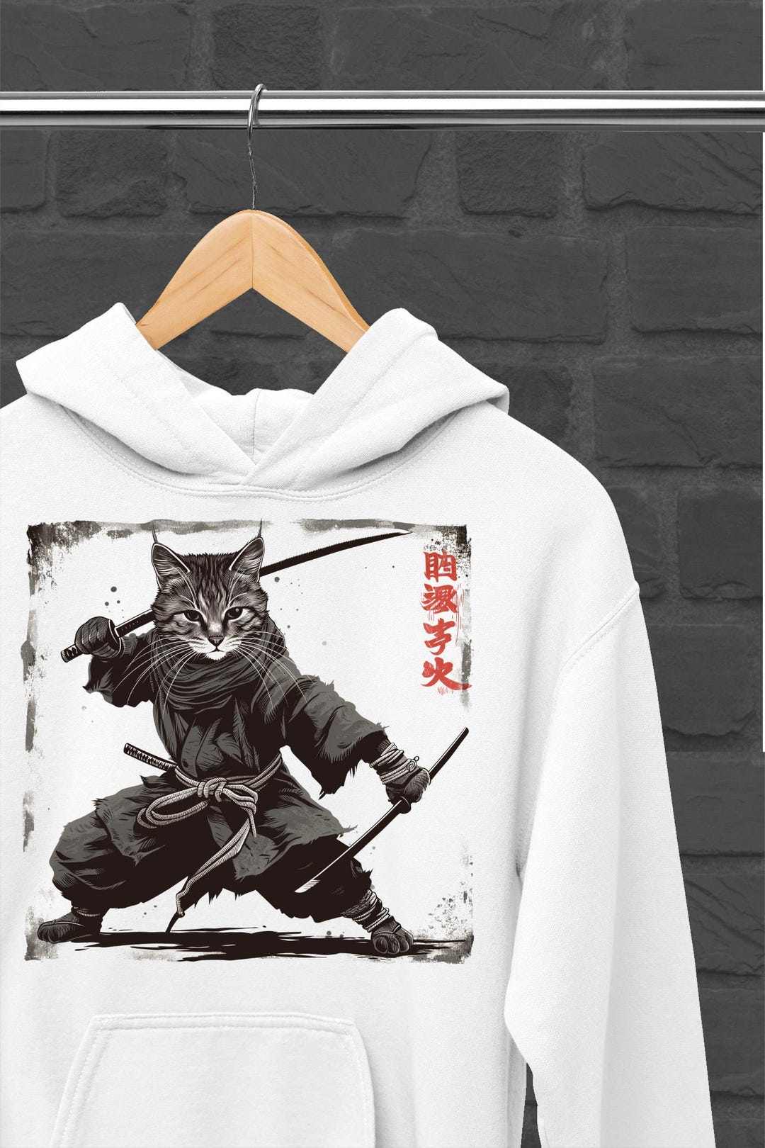 Bushido Cat Hoodie