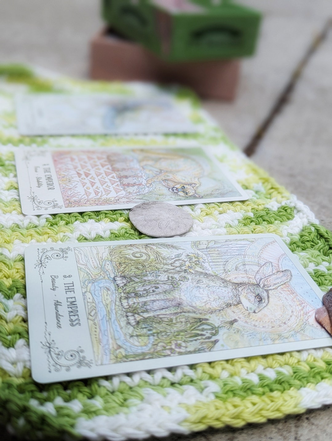 Tarot Card Reading Travel Mat Crochet - Etsy