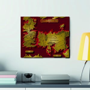 Game of Thrones Westeros & Essos 3D Schichtkarte, 3D Laser Cut Digitale Datei, Cnc-Schnitt