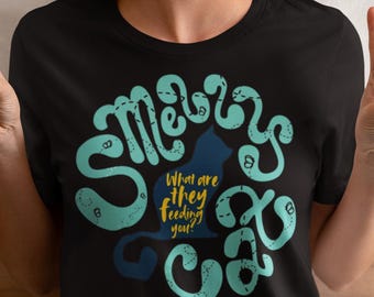Comfort Colors Smelly Cat T-Shirt: Cat Lover Gift