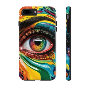 Vibrant Phone Cases: Artistic, Colorful Protection, Unisex Gift, Unique Design, Phone Accessories, Fun Tech