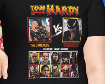 Tom Hardy vs The Darkness Graphic T-Shirt: Vintage Movie Fan Tee