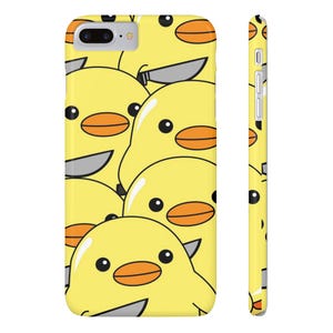 Cute Cartoon Chick Slim Phone Cases - Fun & Adorable, Gifts for Friends, Yellow Chick Design, Unique Cell Phone Cover, Quirky Accessories