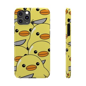 Custodie sottili per telefono a forma di pulcino dei cartoni animati - Divertenti e adorabili, regali per gli amici, design di pulcino giallo, cover per cellulare unica, accessori originali