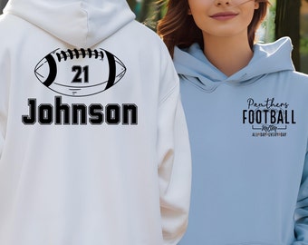 Senior Year Football Sweatshirt Team Football Sweatshirt Custom Football Mom,Personalized Dad, Game Day Sweatshirt