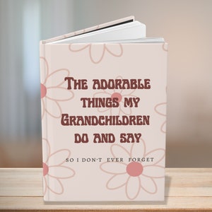 Grandma gift Journal, Grandma&#39;s Story,Memory Book,Grandmother notebook,Mother&#39;s day gift for Nana, Mimi journal, Pregnancy Announcement gift