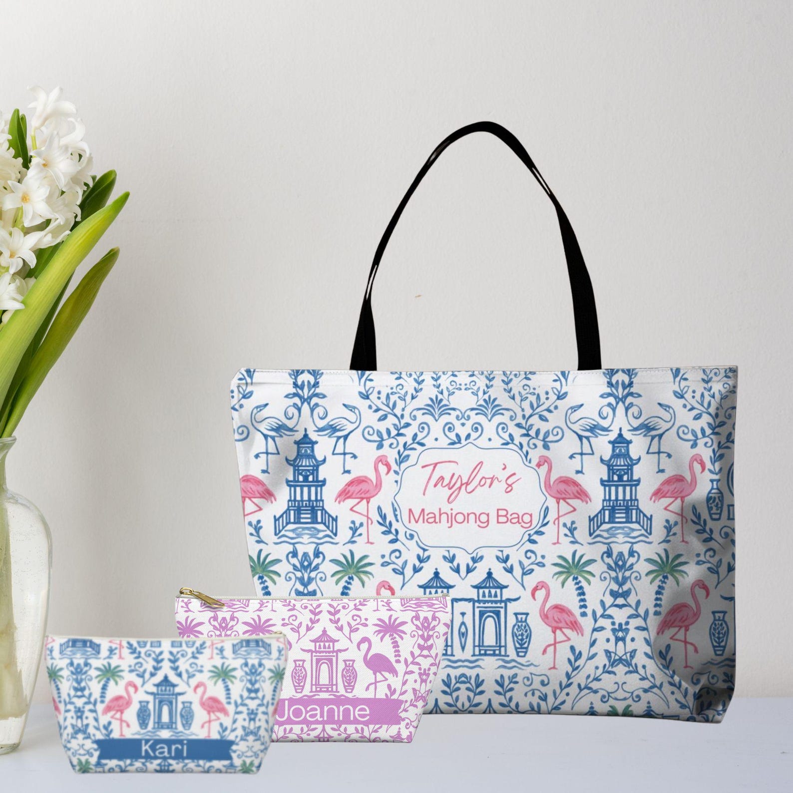 Customized Mahjong Bag and Matching Accessories