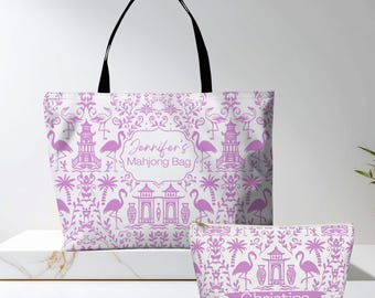 Personalized Mahjong Bag ,Matching Accessory Pouch I Tile bag | Personalized Mahjong Gift