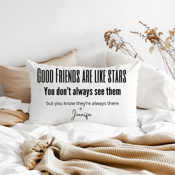 Friendship Pillow: Double-sided Decorative Throw Cushion,lumbar