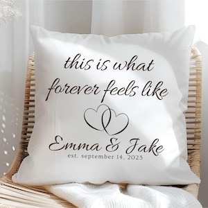 Personalized Couple Throw Pillows, Wedding Decor, Custom Throw Pillows, Anniversary Gifts, Engagement Keepsakes,Housewarming,Newlywed gifts