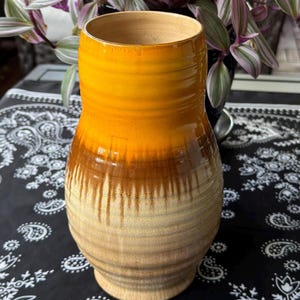 Rare Retro Bewley Pottery Flower Vase, Made In England 1935-1940, Vintage Art Deco MCM Ceramic Decor, Kitsch Art Pottery Earthenware