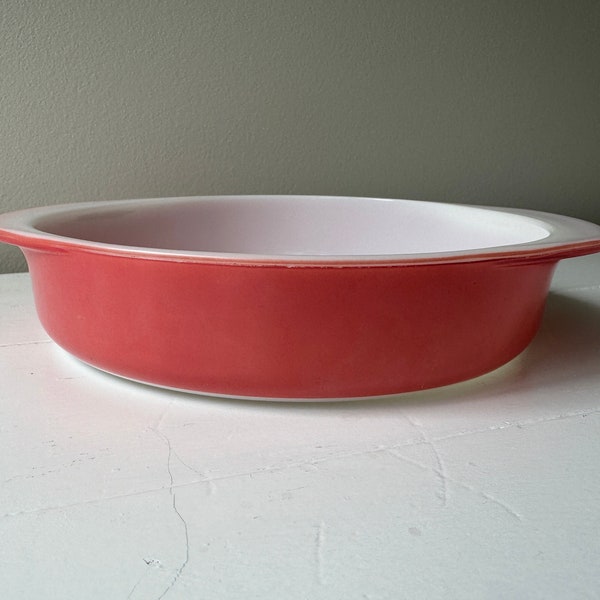 PYREX 211 Desert Dawn Pink 8" Cake Pan Baking Dish Produced 1955-1956, Great Condition Still Shiny