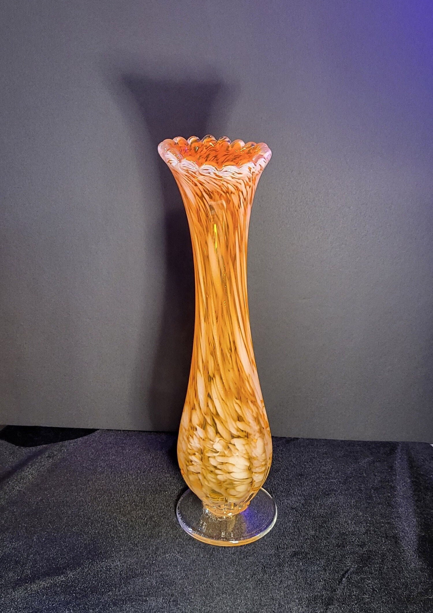 楽天市場】花瓶 ガラス 高さ287mm 28.7cm フラワーベース 魚
