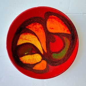 Poole Art Pottery Delphis Pattern 5&quot; Pin Dish Hand Painted by Rosina St Clayre 1971-73