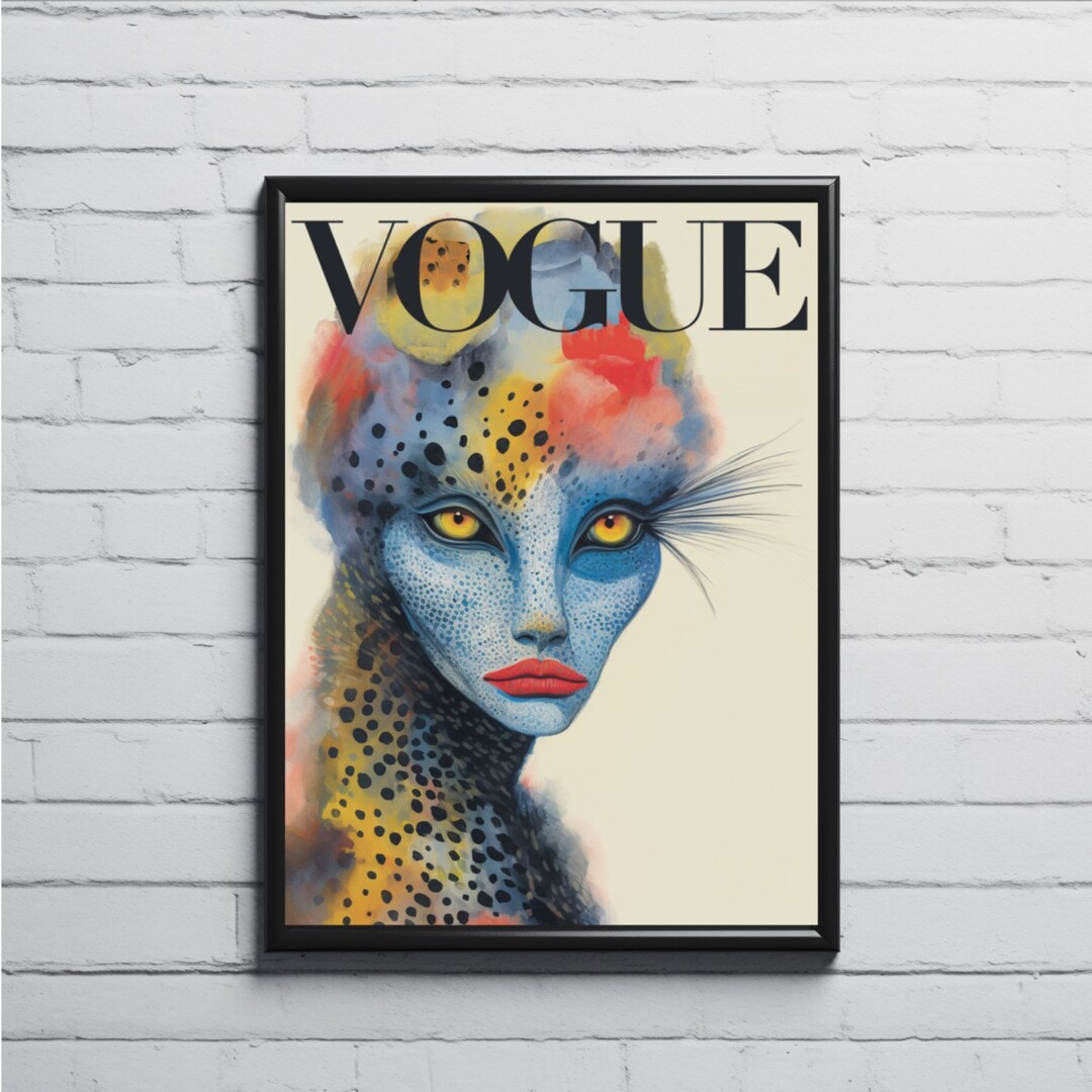 VOGUE Cover Poster Digital Art Digital Download Fashion Etsy