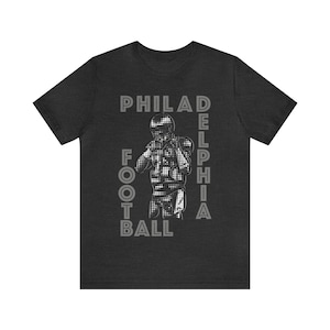 QB First Down Jersey Football Player Graphic T-Shirt | Philadelphia | tshirt | t shirt | Professional | Quarterback | Philly | Jalen Hurts