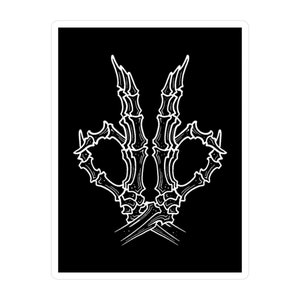 db Hands Black Kiss-Cut Vinyl Decals