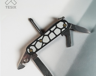 Minimalistyczne okładziny rękojeści do Victorinox 91 mm (Wagi)