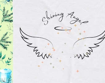 Shining Angel Velveteen Plush Blanket