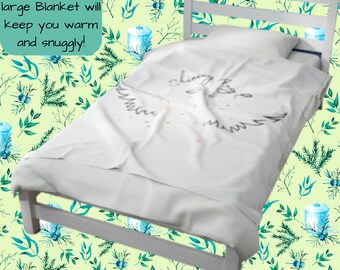 Shining Angel Velveteen Plush Blanket (50x60 inches)