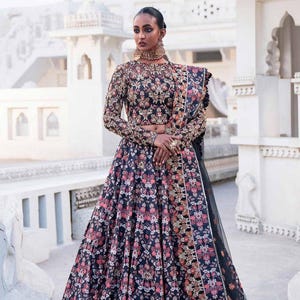 Pakistani Indian Lehenga Choli Bridal Dress Party Wear Guest Clothes Embroidered Dresses Designer Outfit Punjabi Suit Made to Order CA, USA,