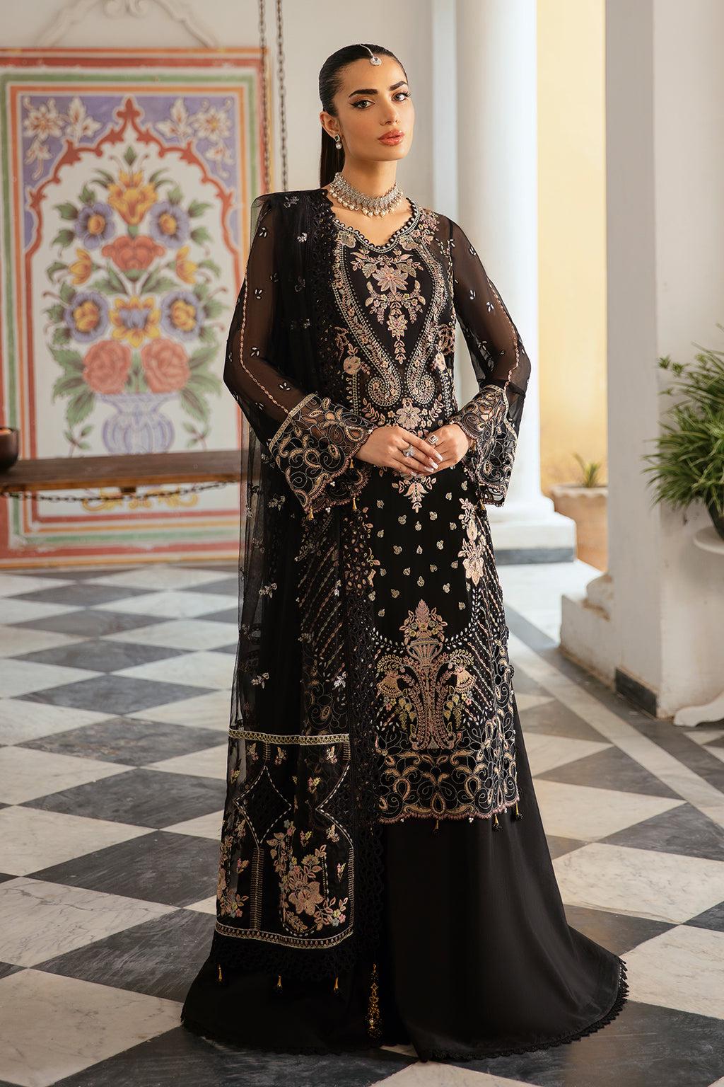black dress shalwar kameez design Embroidered Chiffon Salwar Kameez: Pakistani Wedding Party The Sims Resource | SID-ACDR103297 Frock suit Wash Care Size:6,8,10,12,14