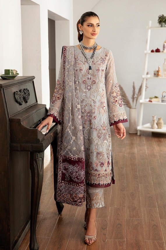 sachin and babi light blue dress Party Dresses for Womens in Pakistan