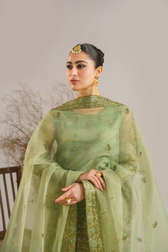 green emerald velvet dress Buy 9184 Parrot Green Ready To Wear Georgette Sharara Suit Salwar Kameez  Pakistani Muslim Dress Party Festive Women Girls at Amazon.in