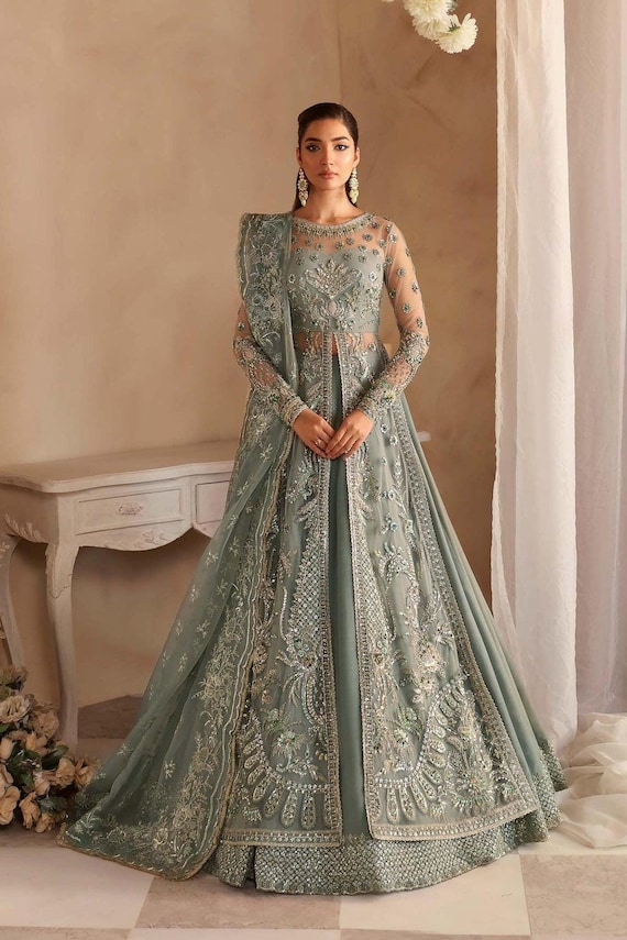 long blue strapless prom dress Amarra 89023
