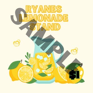 Lemonade stand sign