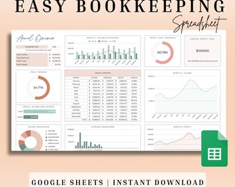 Kleines Unternehmen Buchführung Vorlage, Google Sheets Buchführung Kalkulationstabelle, Geschäfts Expense Tracker, Accounting Vorlage, Income Tracker