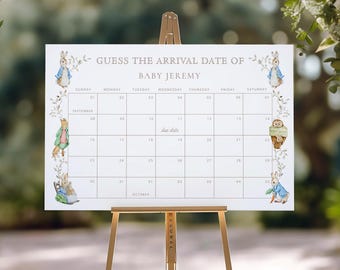 Storybook Rabbit Due Date Calendar Game, Guess Baby's Birth Date, New Chapter, Little Bunny R05