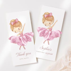 Ballerina Scrunchie Kartenvorlage, Ballett Geburtstagskarten Scrunchie, Tänzerin Gastgeschenk, Scrunchie Halter, Tutu Cute Scrunchie Label