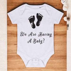 Custom Name Baby Grow – Personalised Cotton Sleepsuit | Newborn Gift | Baby Shower Outfit (0–24m) | Coming soon | We are having a baby
