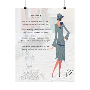 Dorothy Parker "Inventory" Wall Art