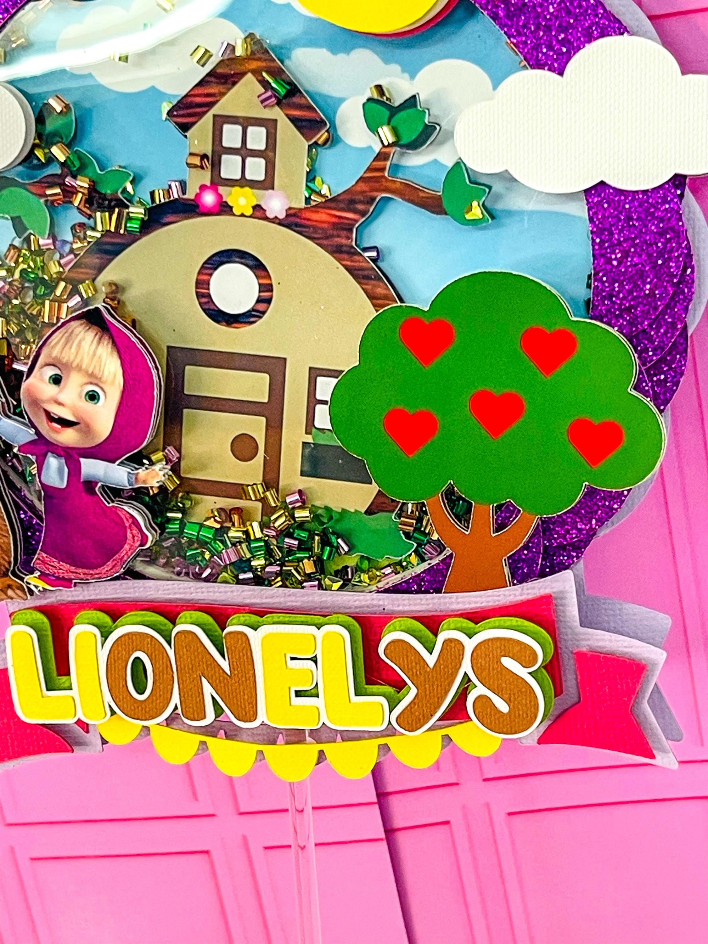 Personalized Masha and the Bear Topper | Kids' Birthday Decorations ...